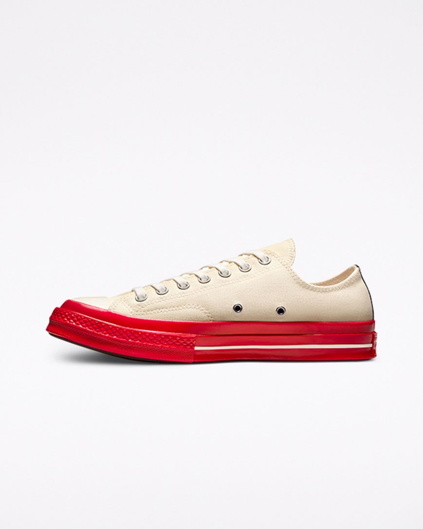 Tenisi Barbati Converse x Comme des Garçons PLAY Chuck 70 Rosii | RO SYLFD963